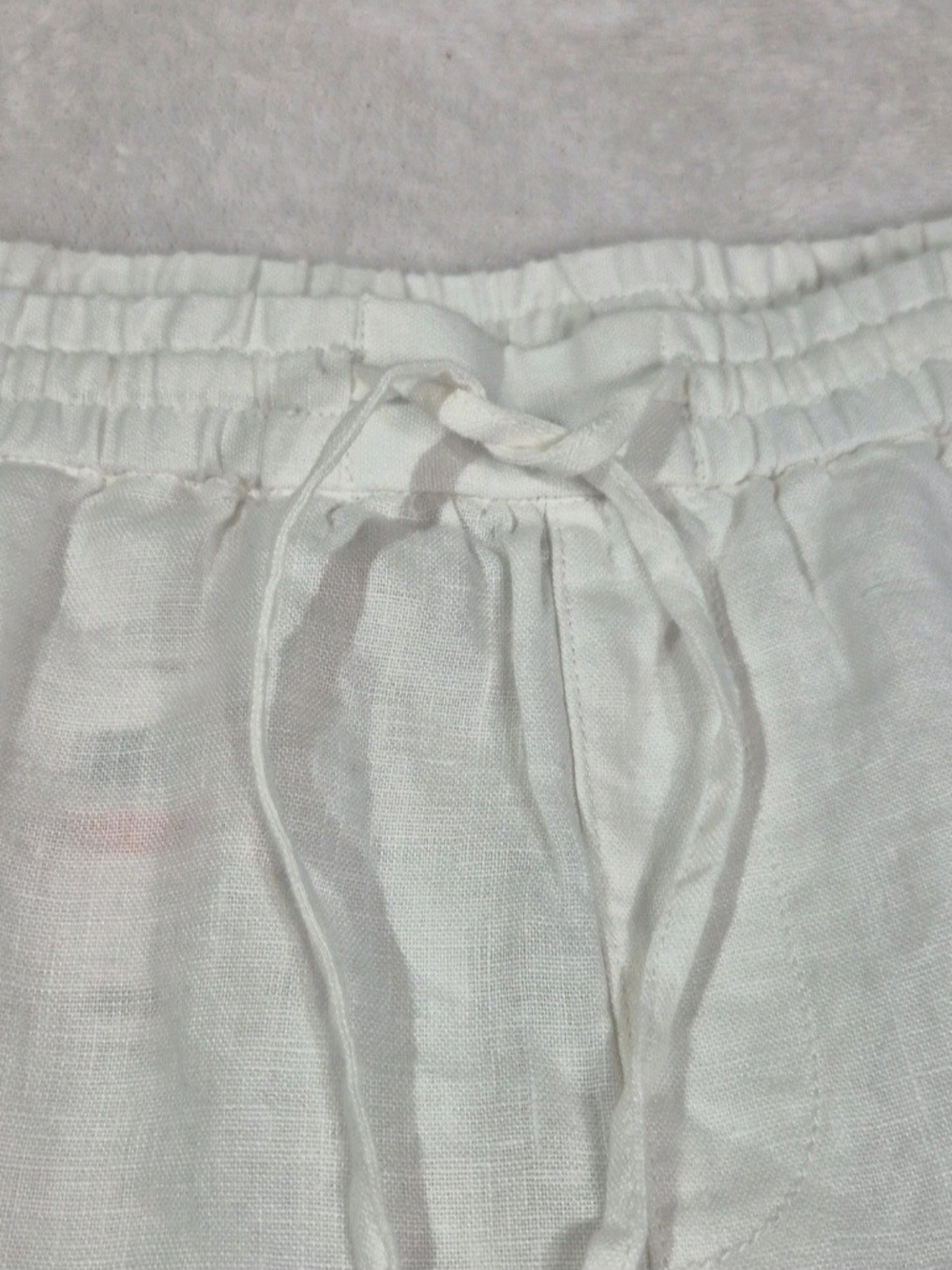 Tommy Bahama Linen Shorts Womens Size L Large Two Palms High-Rise White NWT 65 - Picture 3 of 12